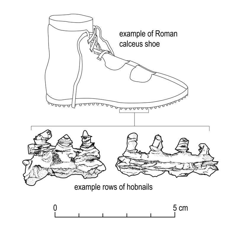 Drawing of Roman Boot from Carzield