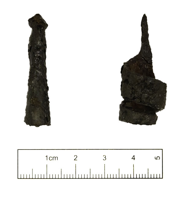 Socketed bolt-head (left); ox-goad (right) 