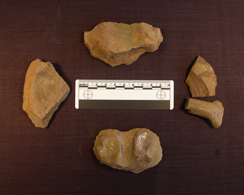 Selection of medieval pottery sherds from Netherton