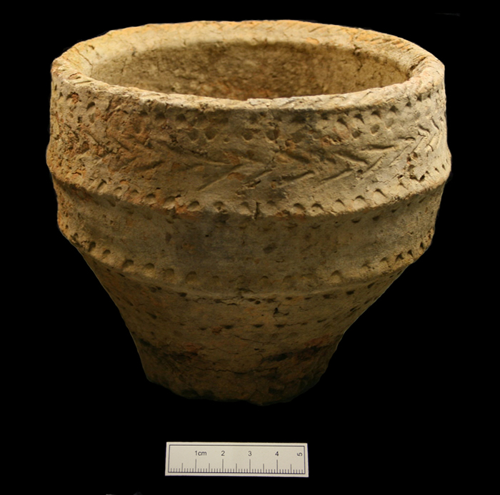 The Bronze Age Food Vessel after conservation