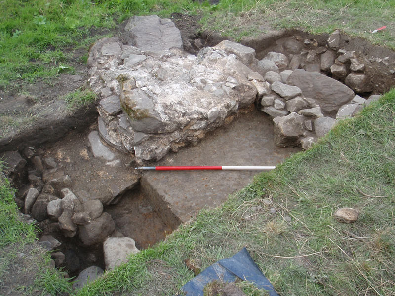 Watergate foundations at Cambuskenneth Abbey