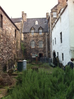 Museum of Edinburgh at Huntly House courtyard