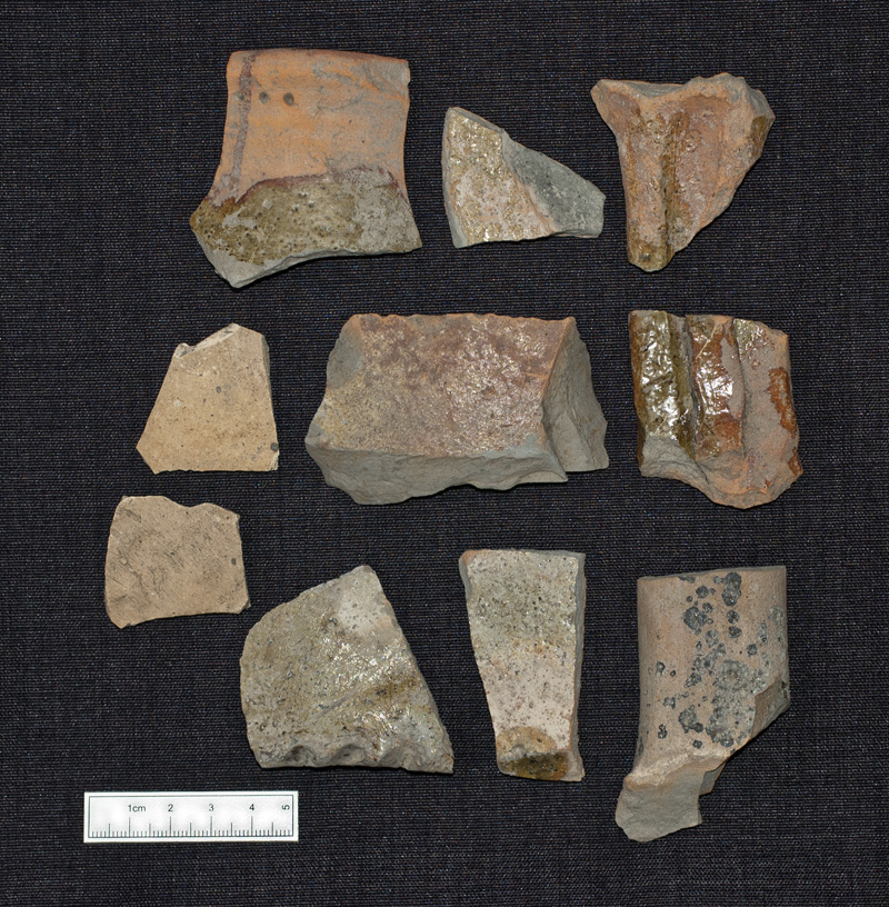 Some of the medieval pottery recovered during the Big Dig